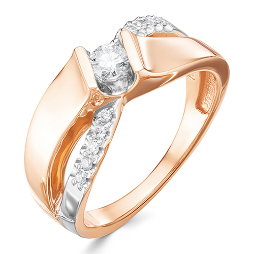 Кольцо, золото, бриллиант, 3226-110